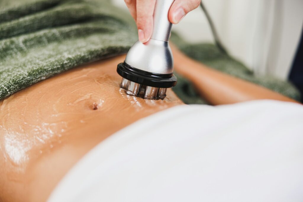 Emsculpt Neo body sculpting device treating the abdomen at Medical Aesthetics & Wellness of Modesto